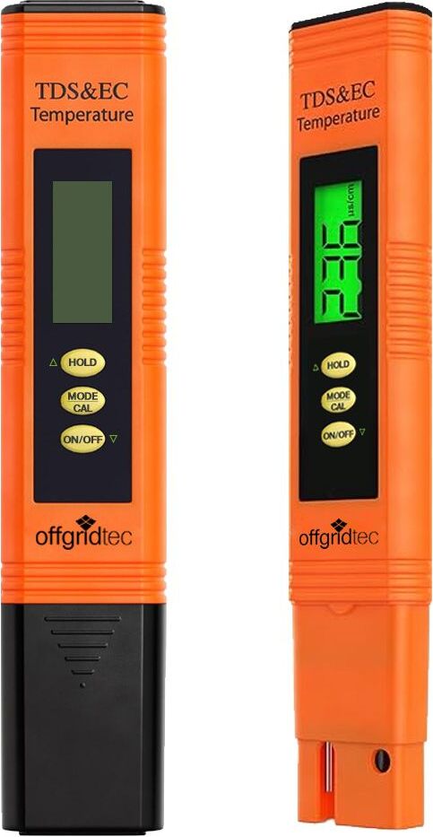 Offgridtec Wassertester | 4 Funktionen | TDS, Leitwert & Temperatur 020570