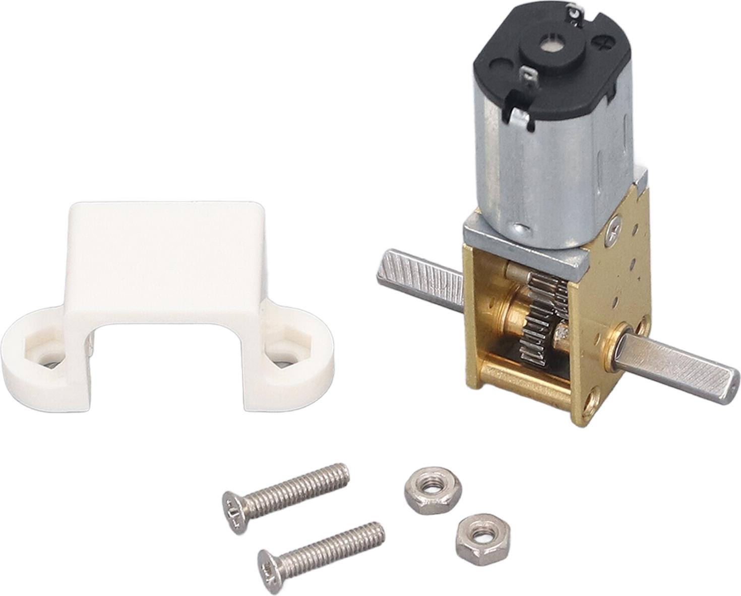 TWO TREES DC6V 8RPM Motor Doppelwellen-Schneckengetriebemotor Hochdrehmoment-Langsamlaufmotor mit festem Sitz 1218?N20