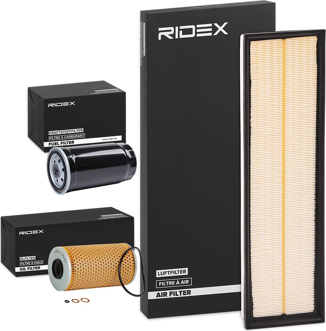 RIDEX Filterset Inspektionspaket Filtersatz für BMW 3 Limousine (E36) 5 Limousine (E34) 3 Touring (E36) 5 Touring (E34) 4055F23560