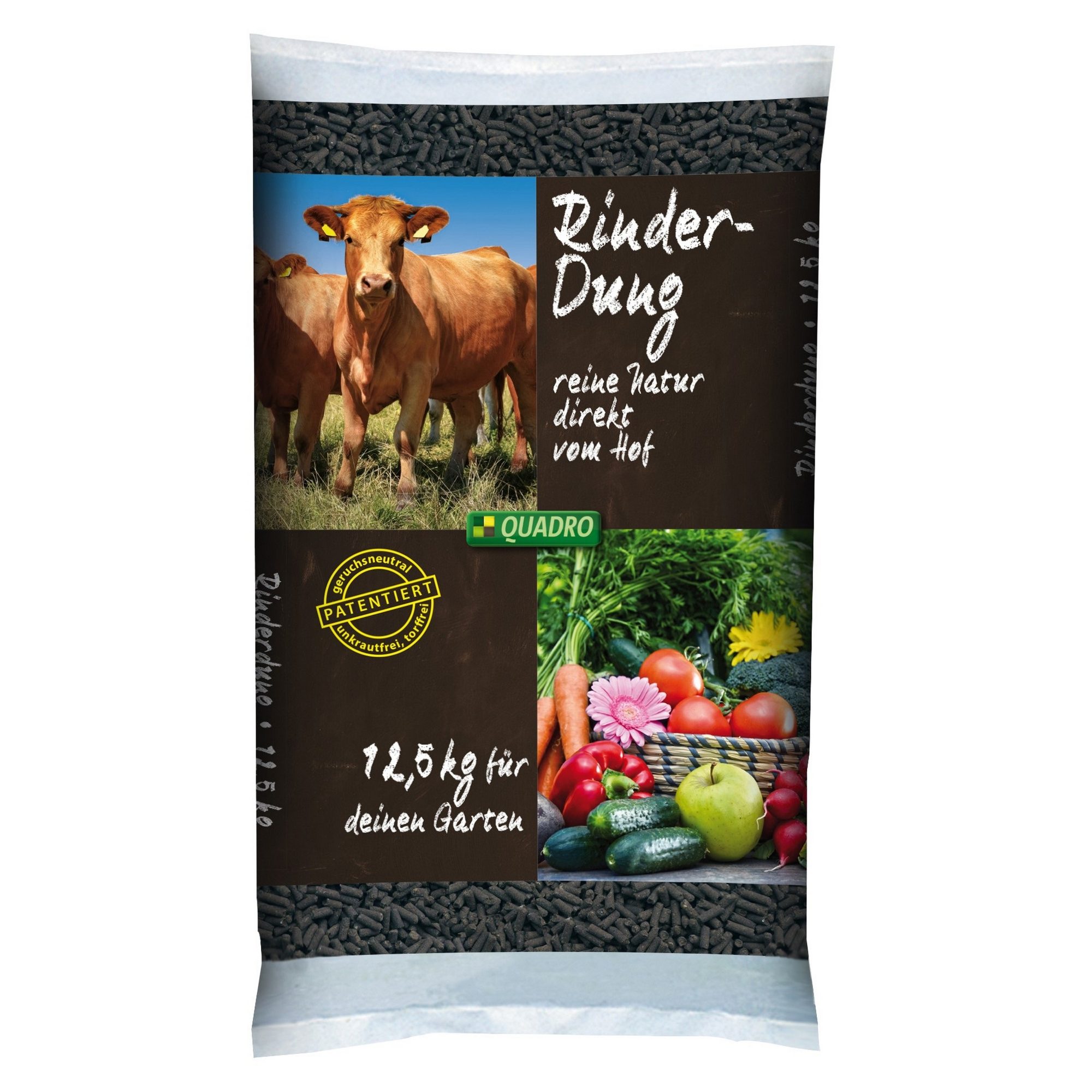 GPI Gekörnter Rinderdung Dünger 12,5 kg NPK 2,1+2,1+2,4 für bis zu 100m² 4190