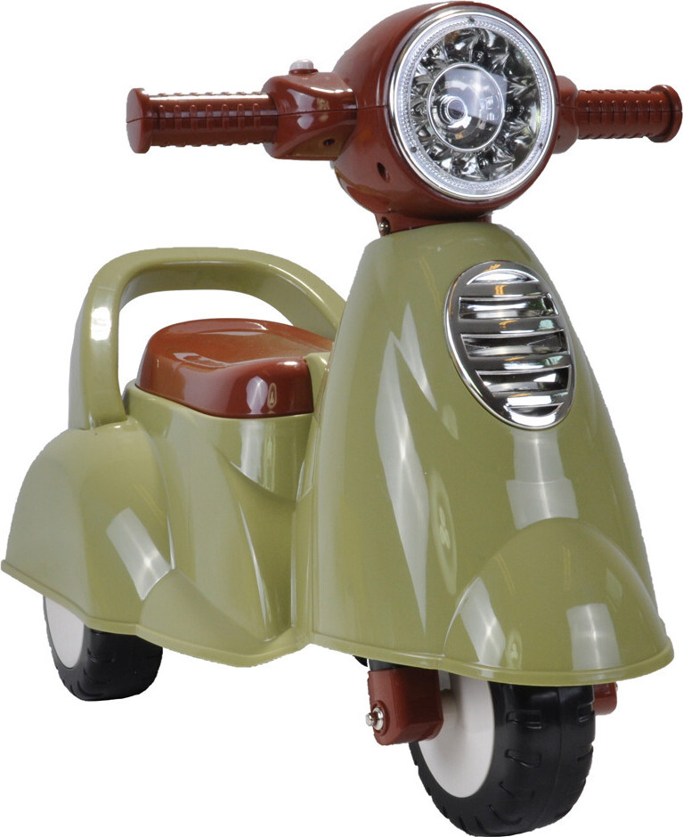 Bandits and Angels Bandits & Angels Retro Scooter ab 1 Jahr für Jungen und Mädchen Grün – Roller mit Hupe – Für drinnen und draußen – Mit Stauraum