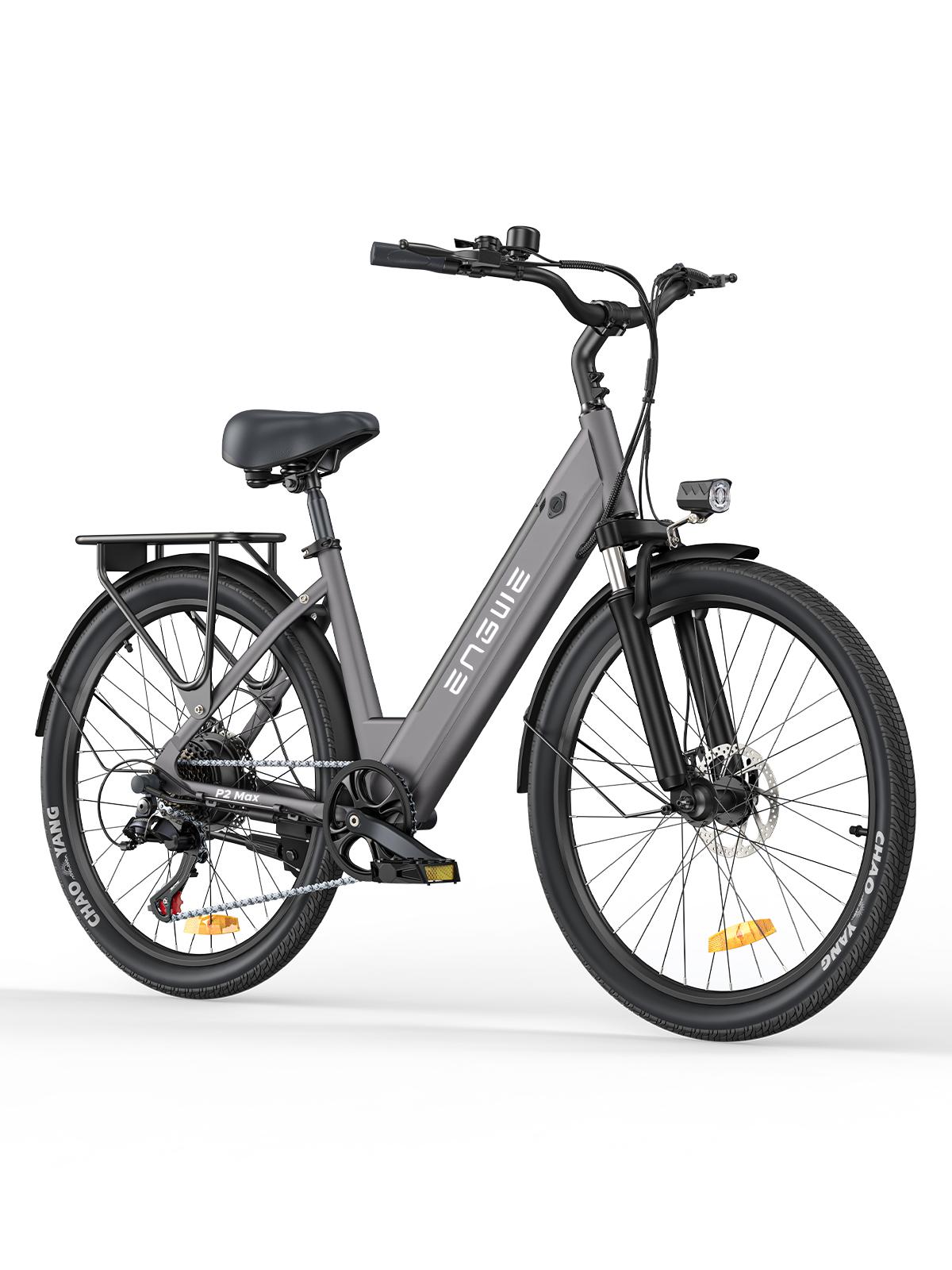 HillMiles E Bike, mestský elektrobicykel a E-Hollandbike s 36V 13Ah batériou do 80-100km, SHIMANO 7 rýchlostí, 250W motor a 25km/h, MileCity1