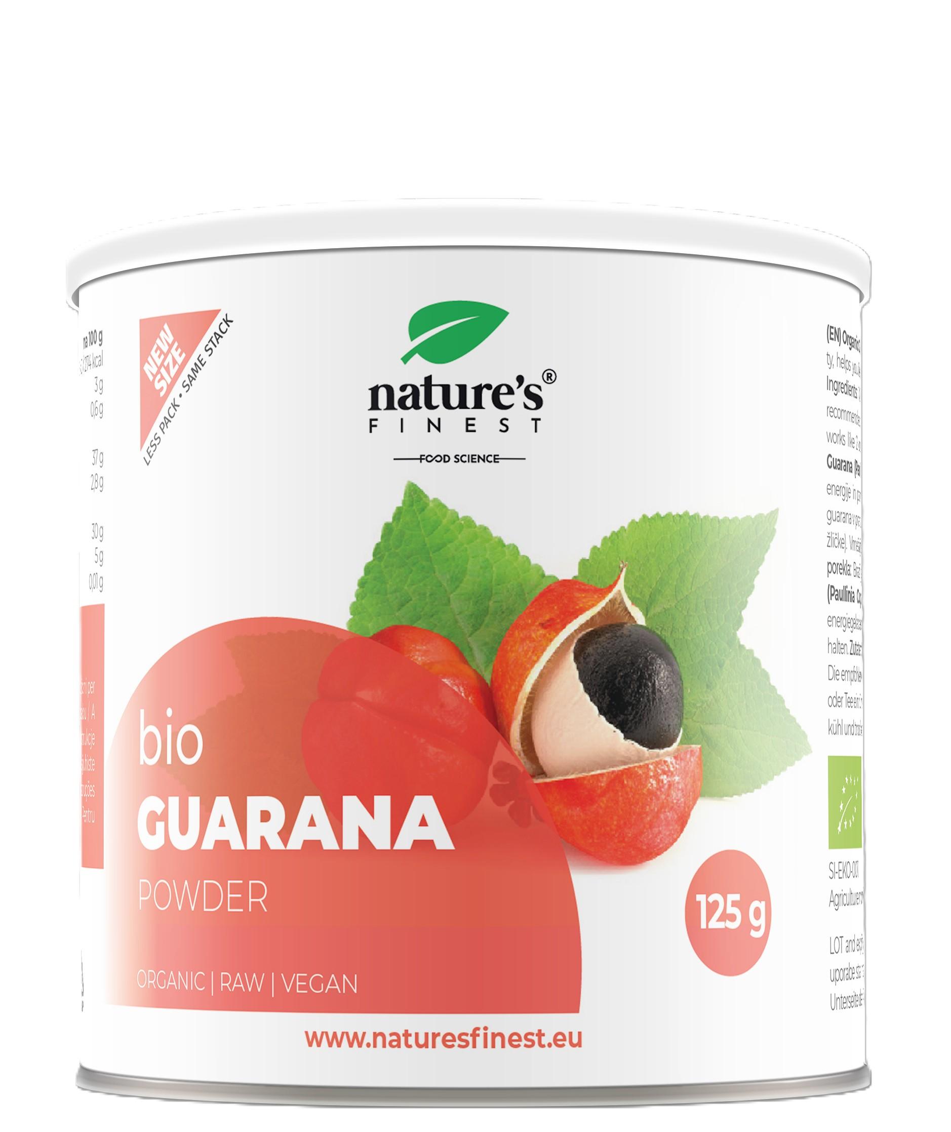 nutrisslim Nature’s Finest Guarana Pulver – Natürliche Koffeinquelle – Energie & Fokus – 125 g 5139