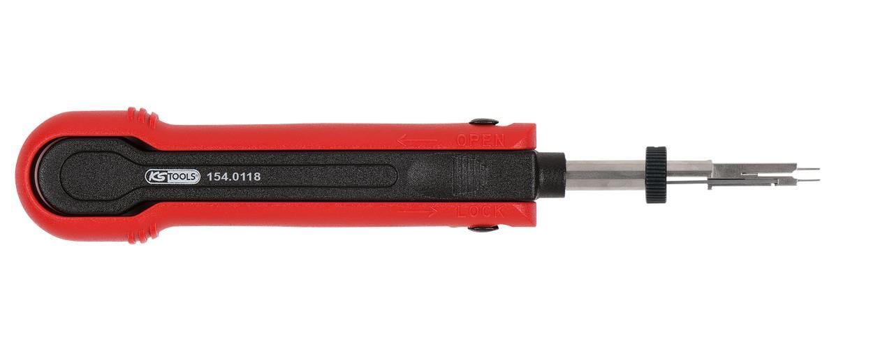 KS Tools Entriegelungswerkzeug für Flachstecker/Flachsteckhülsen 2,8 mm (KOSTAL SLK), 1-fach verstellbar 154.0118