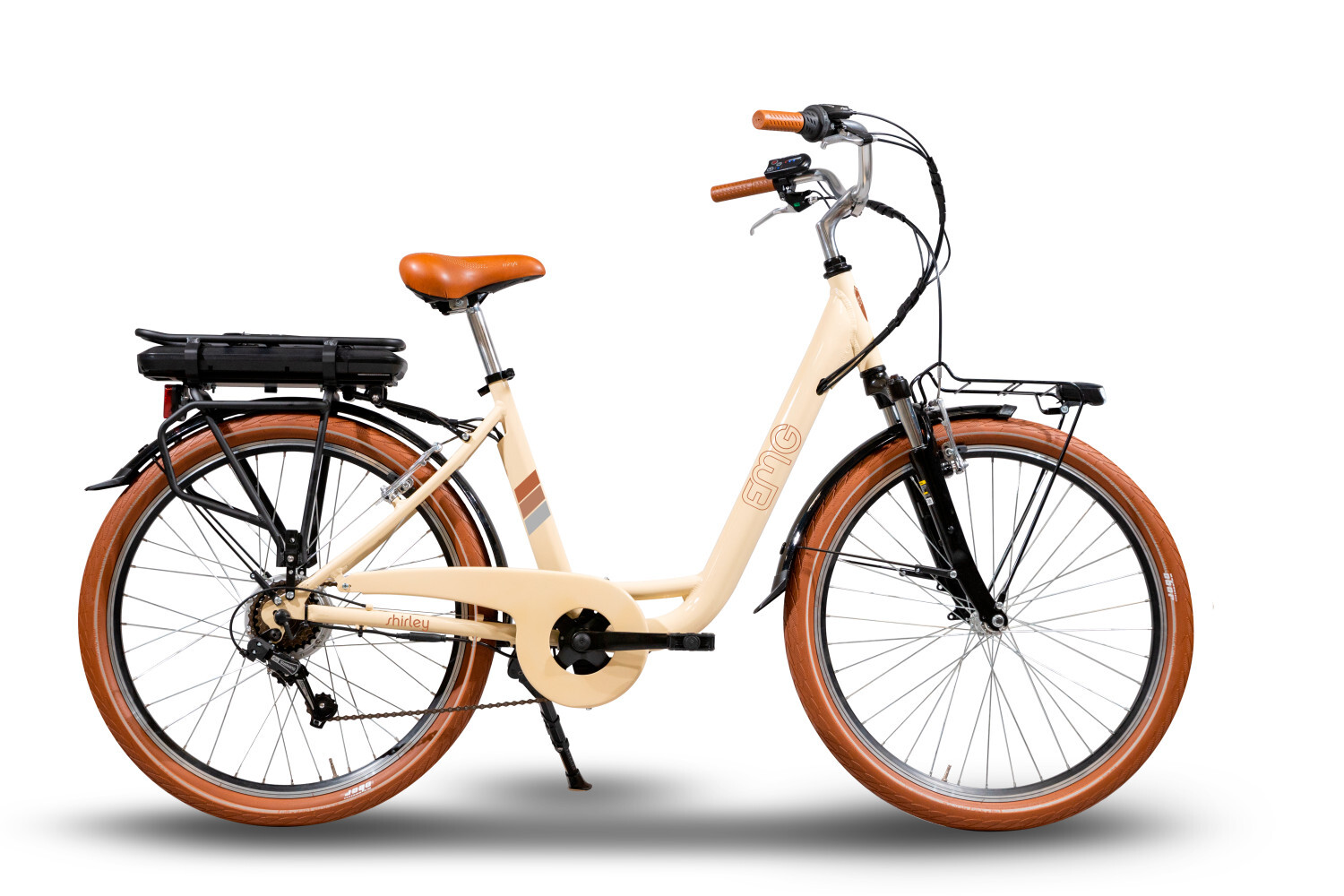 EMG Shirley Cream Aluminium Univerzálna veľkosť 66 cm (26") 26 kg Lithium