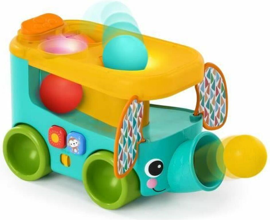 Spielzeug zum Ziehen Bright Starts Pop & Roll Safari Bus S71022520