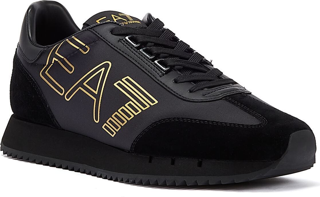 EA7 B&W Vintage pánske čierne tenisky