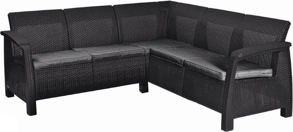 Gartenmöbel Keter Corfu Relax Ecksofa graphit 241726