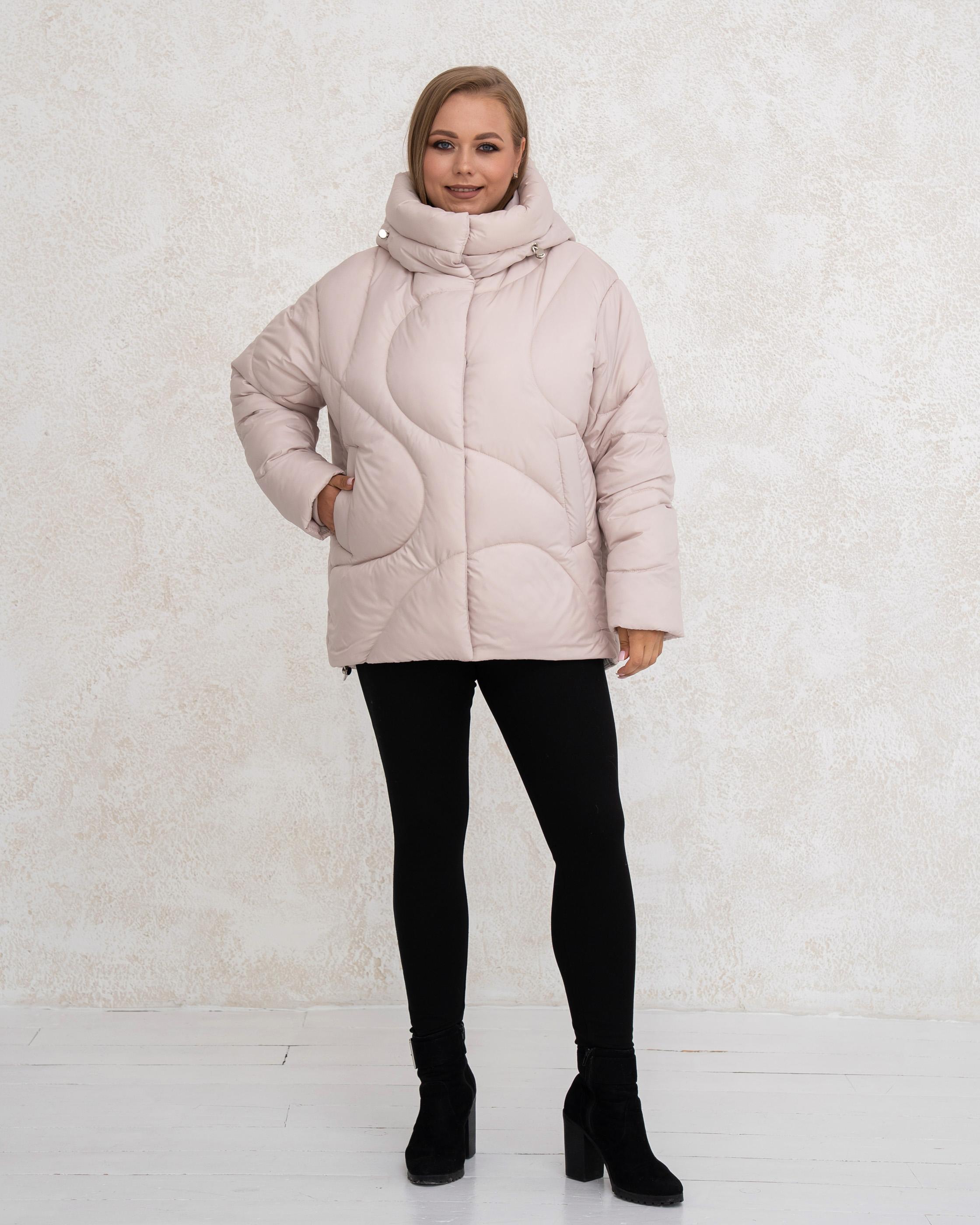 Damen-Winterjacke mit Kunstdaunen 0480 - 54 Milchweiß A.G.