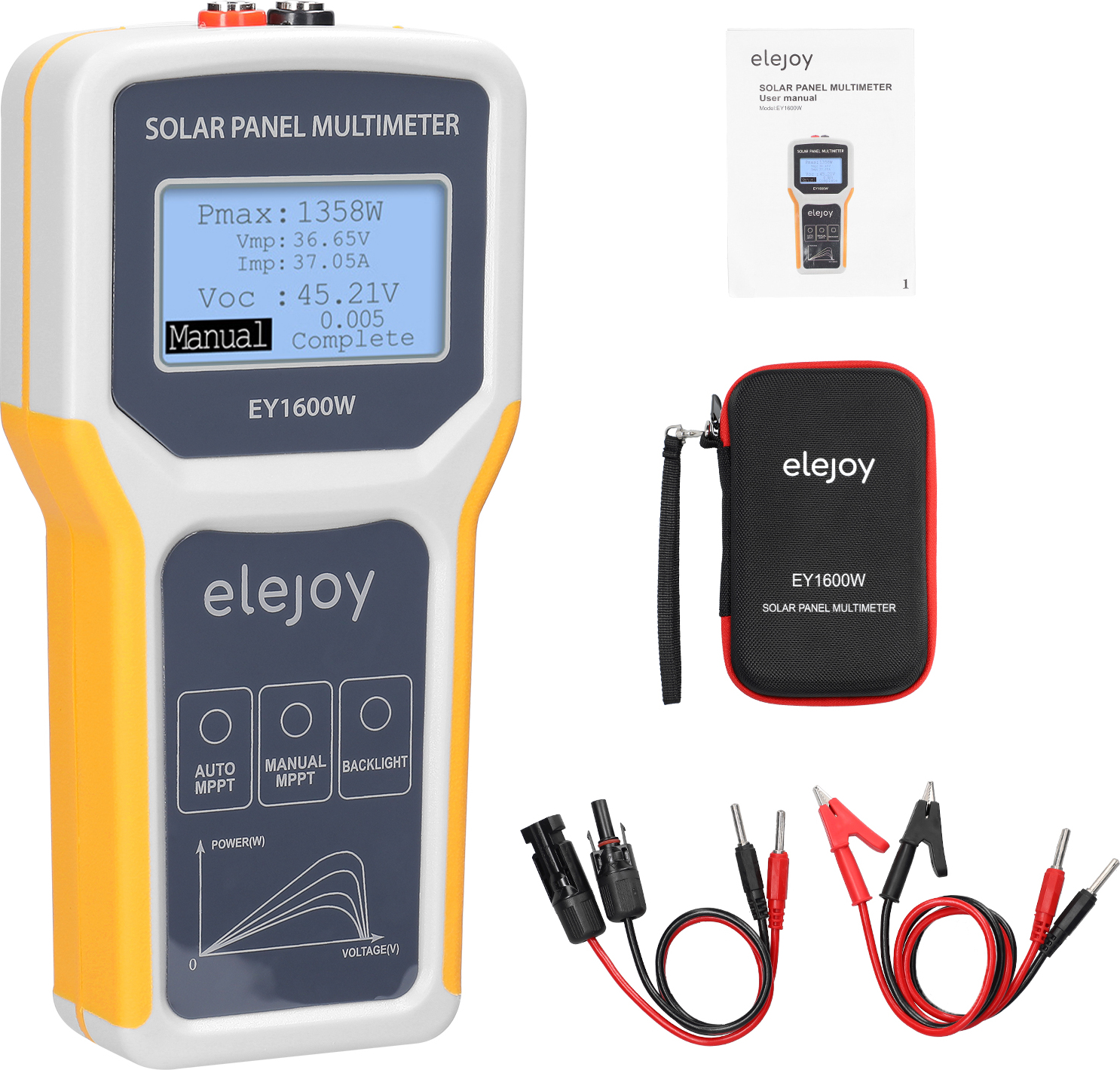 1600W fotovoltaický panel Multimeter Solárny panel MPPT Tester Solárne úložisko