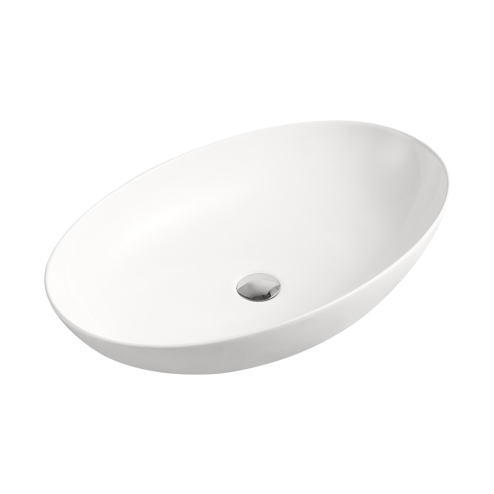 Beitz & Walz AqvaCeramica Aufsatzbecken 'oval 650 x 440 mm weiß 31721600