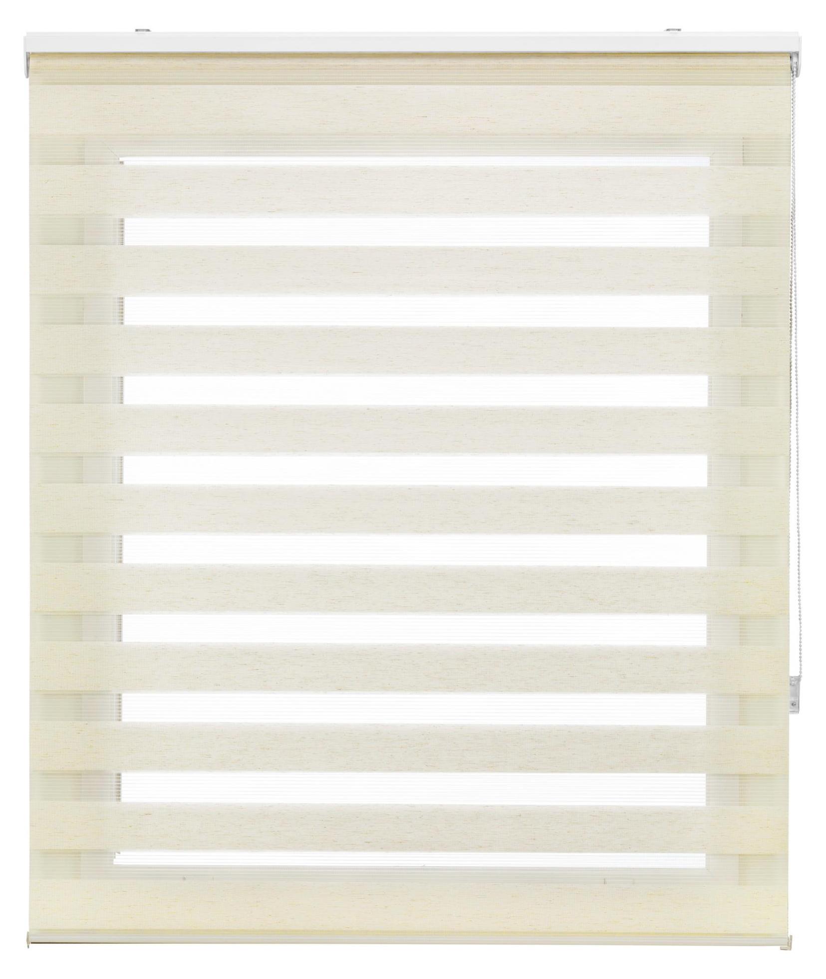 Purline Zweifarbiges Tag und Nacht - Rollo mit Doppelstoff und Haspelkette