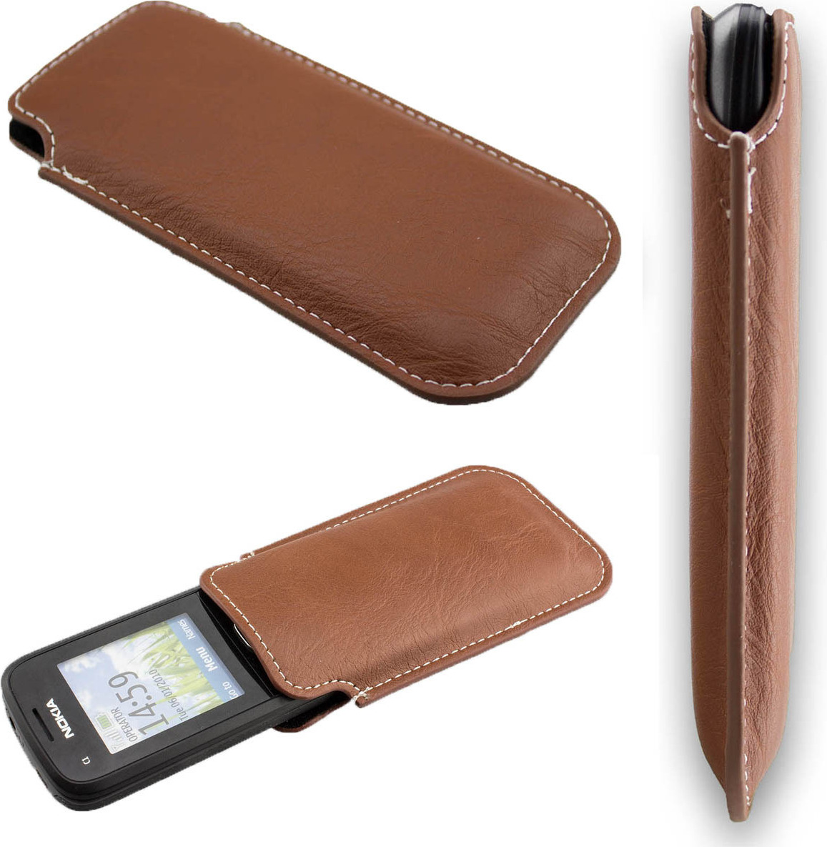 caseroxx Business-Line Etui für Nokia C1-00 / C1-01 / C1-02, Tasche (Business-Line Etui) 10004885
