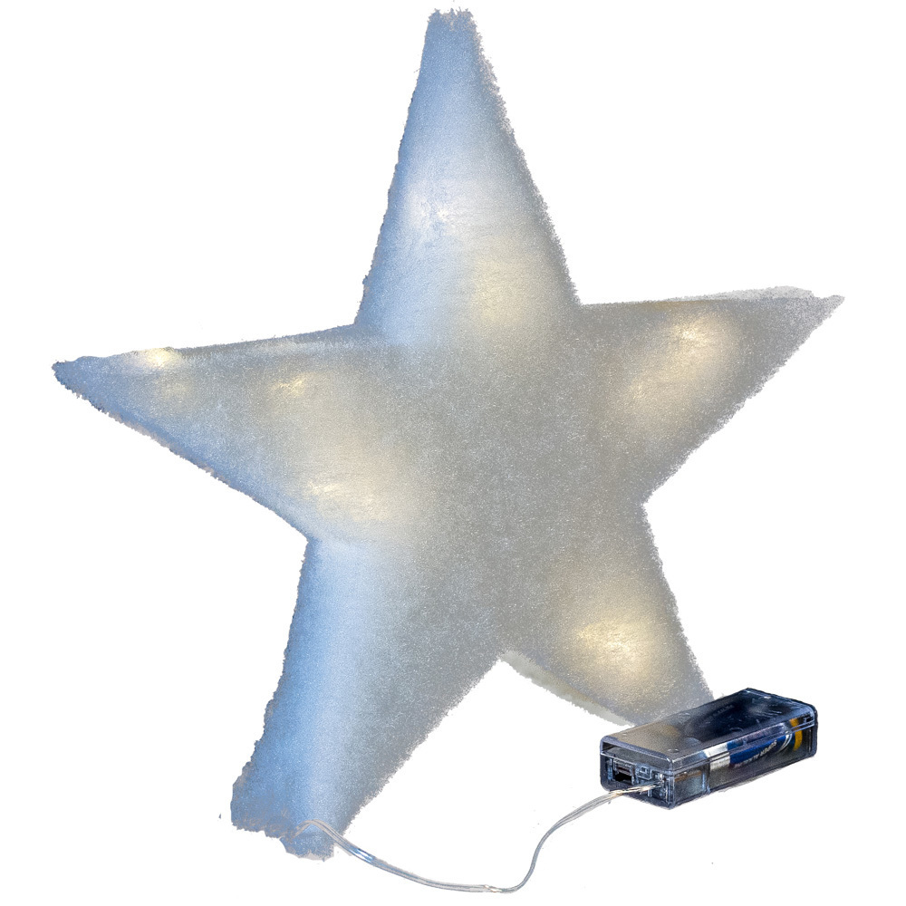Riffelmacher + Weinberger Riffelmacher LED Stern mit Minilichterkette 40 cm 68305 | Weiß