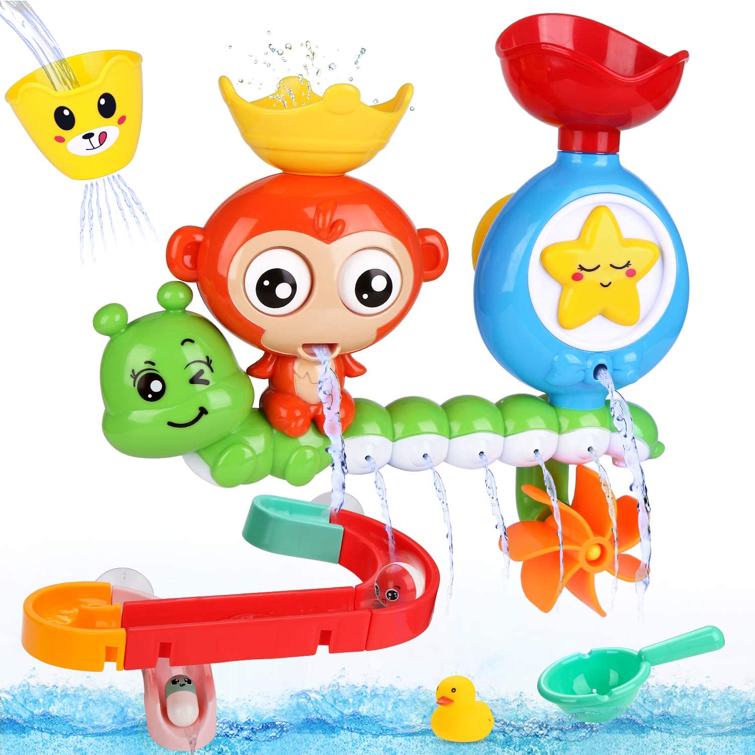 1* Badewanne Party Kreativer Spaß Kinder Dusche Blinkende LED Baby Bad Spielzeug 