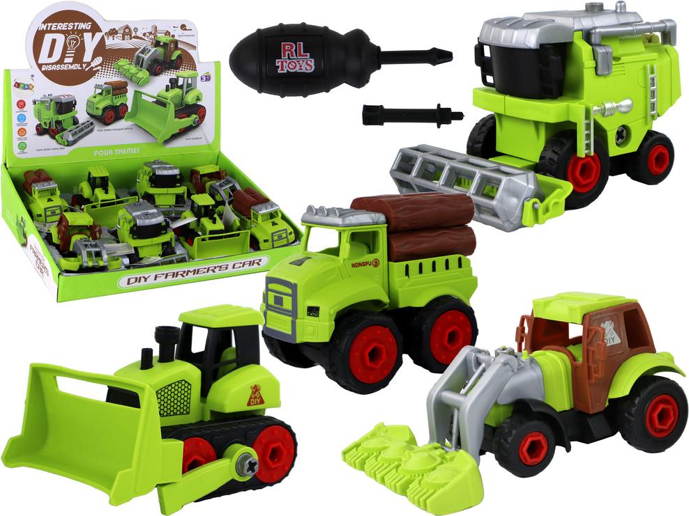 Lean Toys Landwirtschaft Landwirtschaftsfahrzeuge Spielzeuge Bulldozer DIY Truck, Größe:UNIVERSAL LTY-14854-uniw