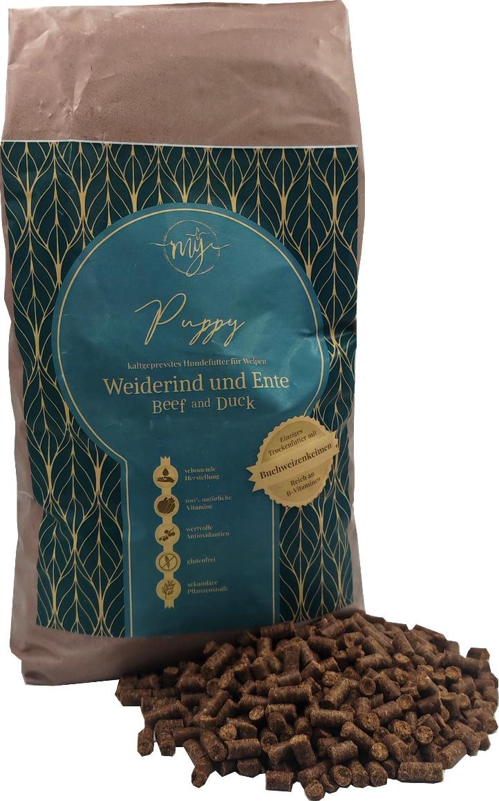 My Bernhard Meyer und Desiree Schmidt GbR My Trockenfutter Puppy für Welpen 1,5kg mit Weiderind und Ente mÿ kaltgepresst