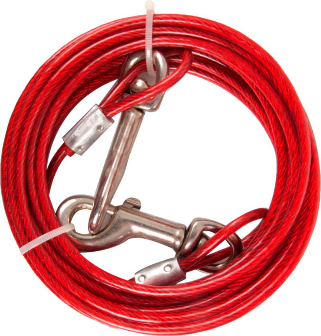 Flamingo Anlegekabel, plastifiziert rot, Länge: 3 m 506968