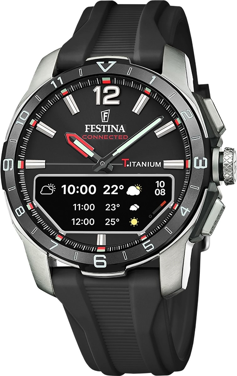 Pánske hodinky FESTINA CONNECTED Black F23000/4 Hybrid Smartwatch