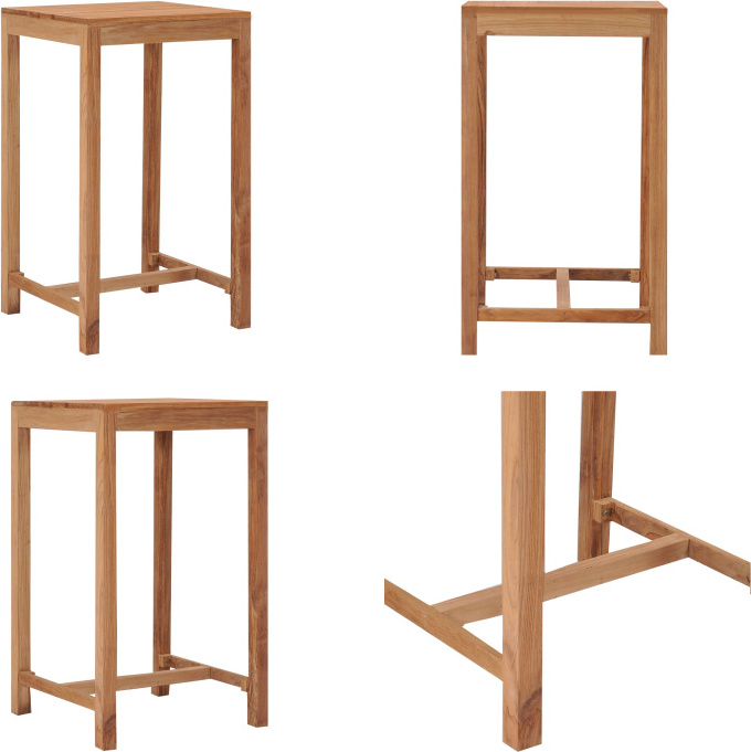 vidaXL Outdoor Bartisch 60x60x105 Massivholz Teak - Stehtisch - Stehtische - Stehtisch Aus Holz - Stehtische Aus Holz HL287235