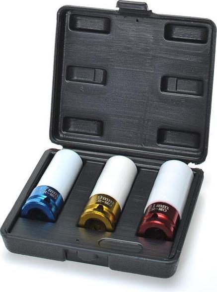 TBS-Aachen Alufelgen Nuss-Set SW 17 19 21 mit Farbcodierung 1852978