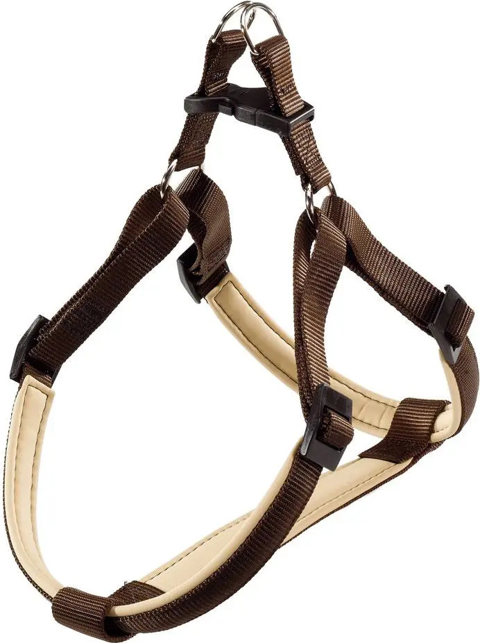 Ferplast Hundegeschirr große Hunde Geschirr Hunde Daytona P Large, Halsumfang: 65-70 cm, Bauchumfang: 66-73 cm, braun NEW-67282