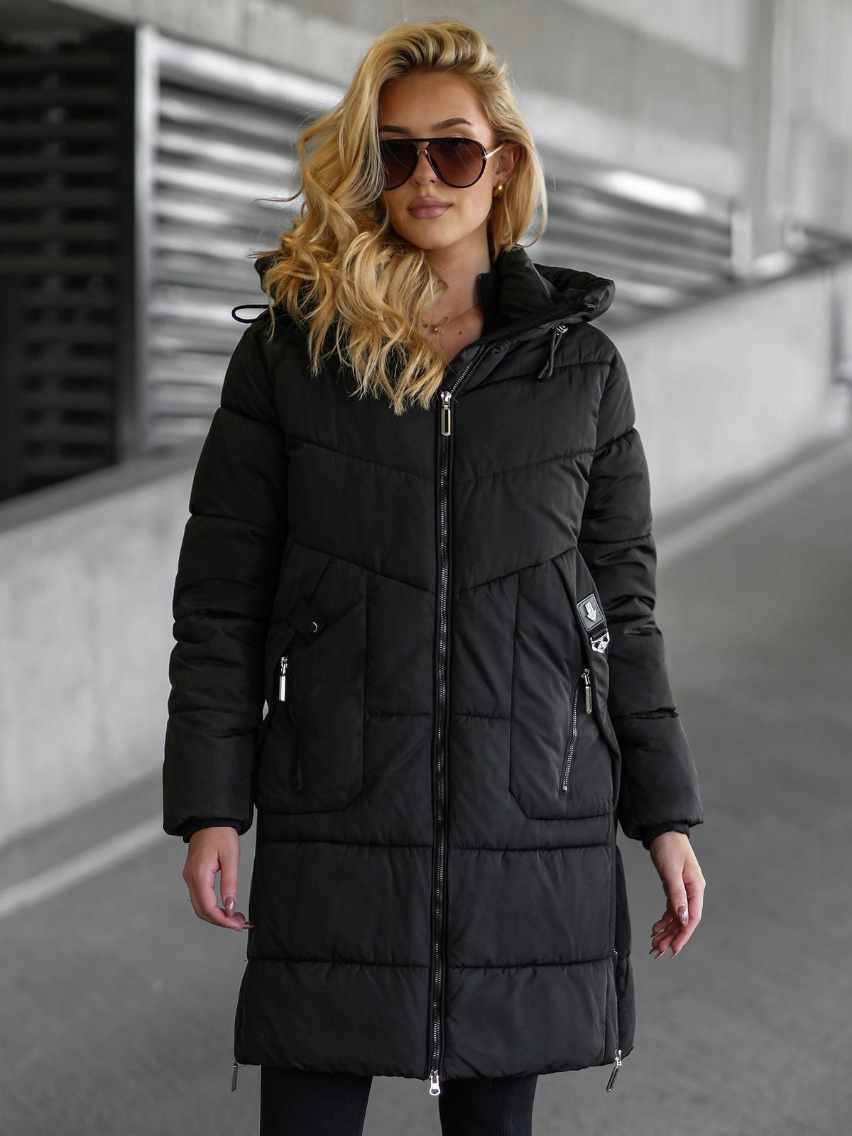 Damen Winterjacke Schwarz OZONEE JS/16M9302/392 L