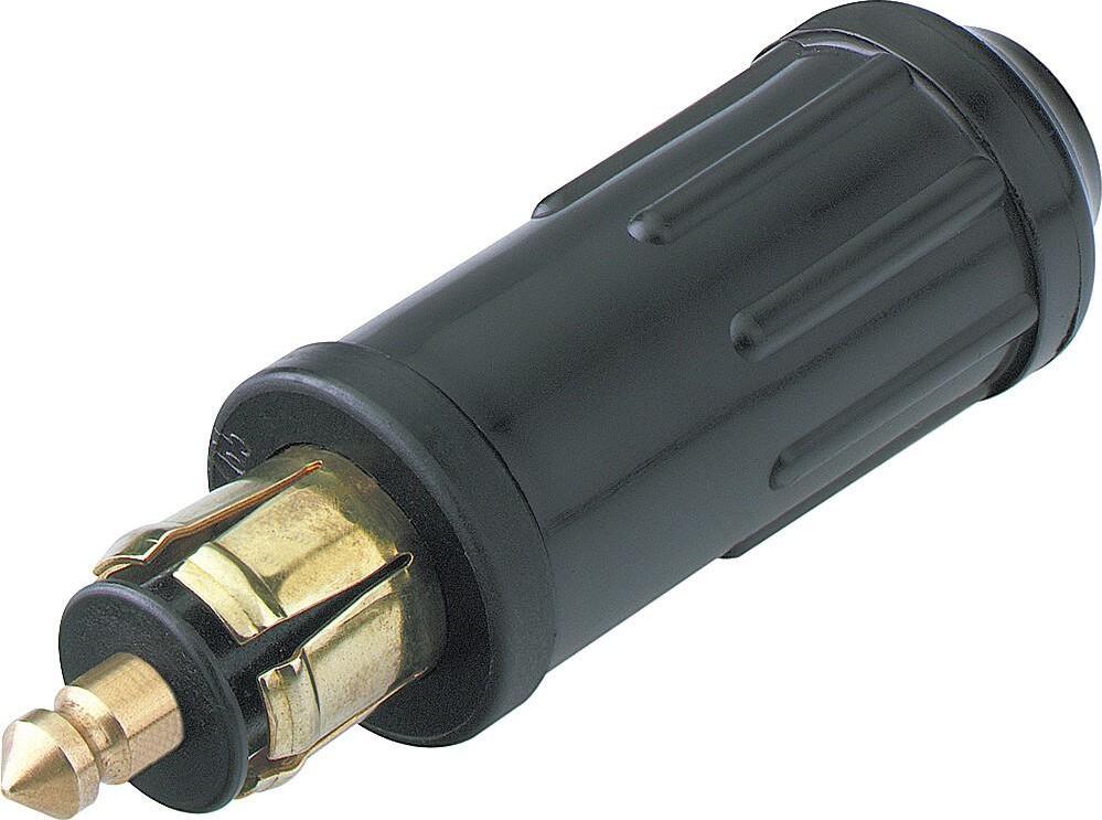 Pro Car 65015 Normstecker mit Schraubkontakten 15 A, Schwarz - passend für alle Normsteckdosen nach DIN EN ISO 4165