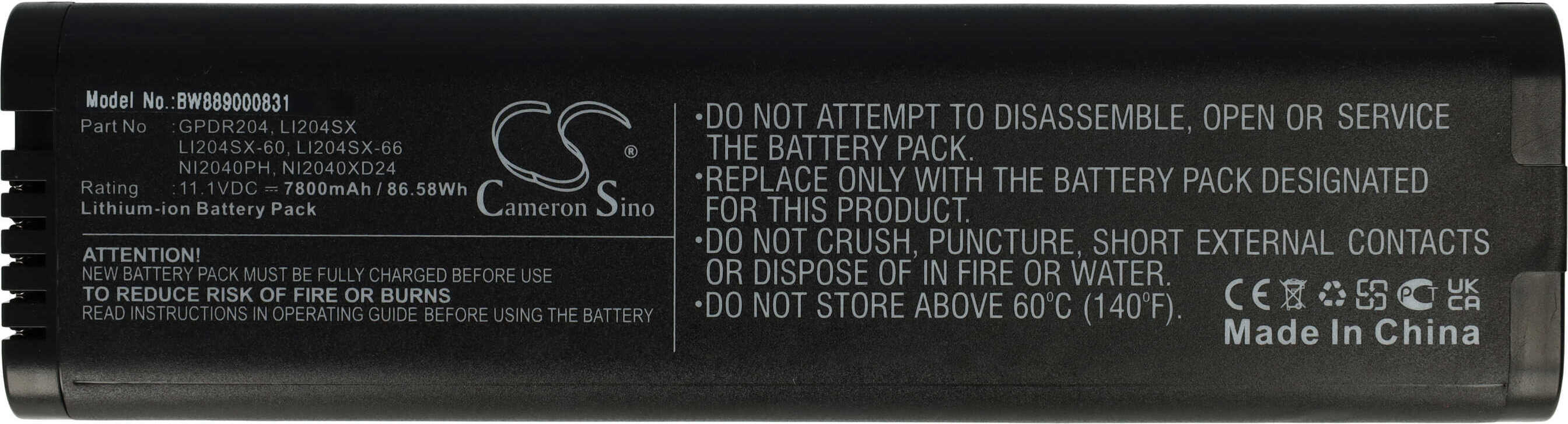 vhbw Akku kompatibel mit Philips Pagewriter Touch Messgerät (7800 mAh, 11,1 V, Li-Ion) 179370318-7