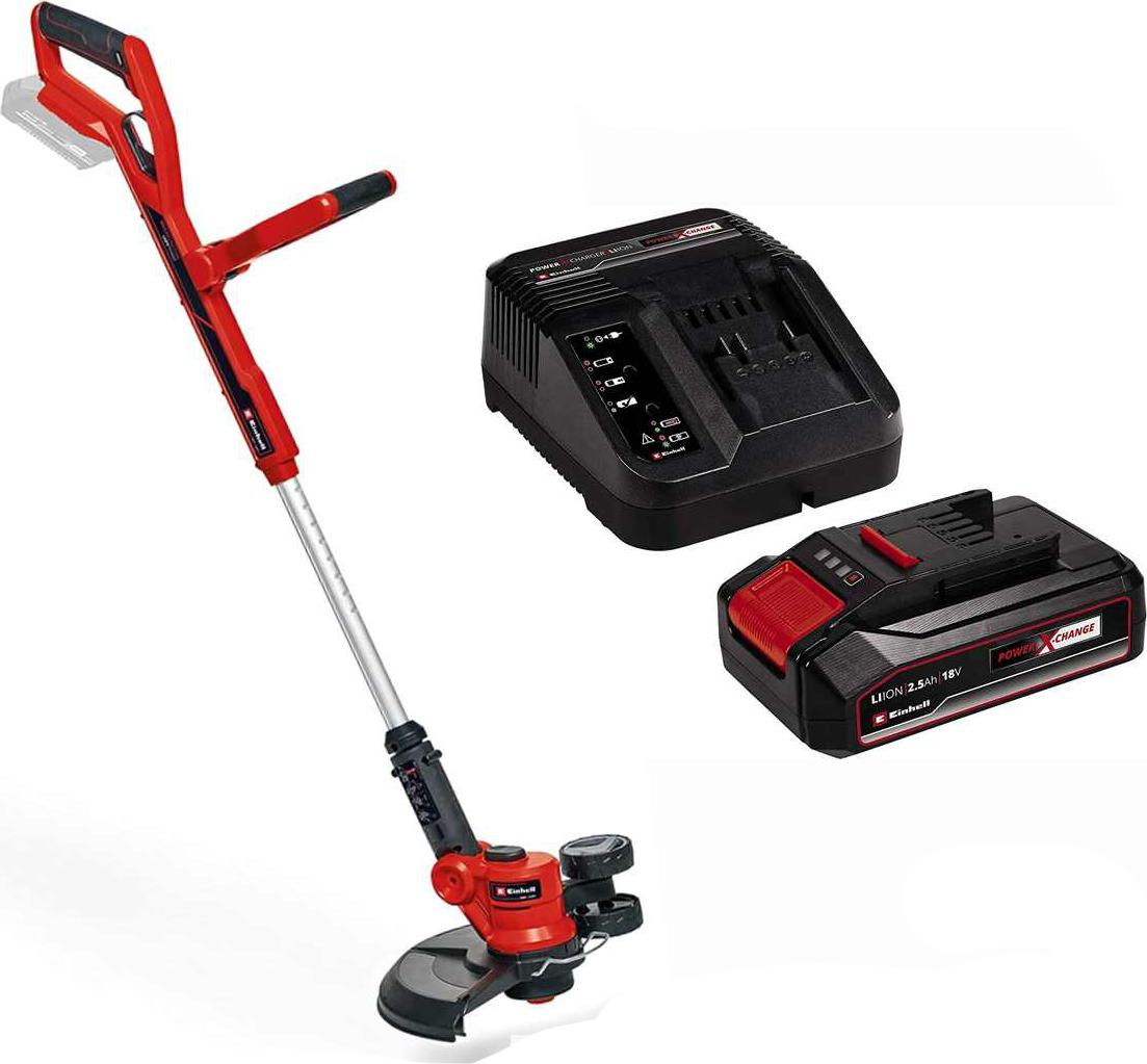 Einhell Rasentrimmer GE-CT 18/30 Akku 2.5 Ah 18V Ø 30 mm, Fadentrimmer 19171