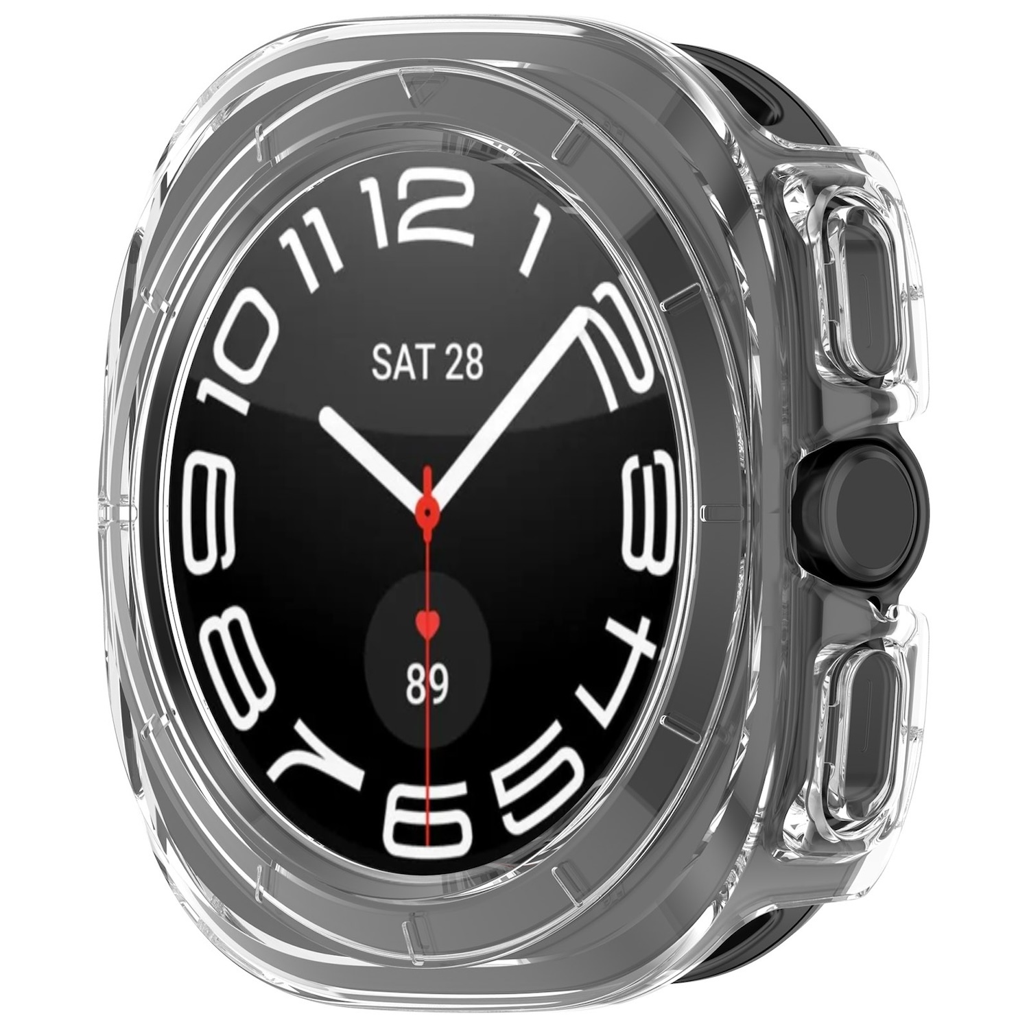 Pre Samsung Galaxy Watch Ultra 47mm PC Smart Case Cover Transparent