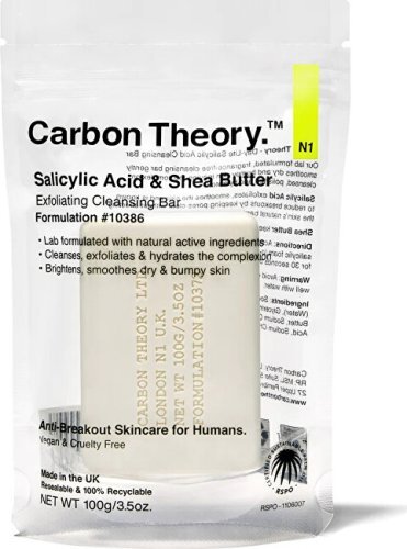 Carbon Theory Cleansing Facial Soap with Salicylic Acid & Shea Butter (Exfoliating Cleansing Bar) 100 g CTDLSACB