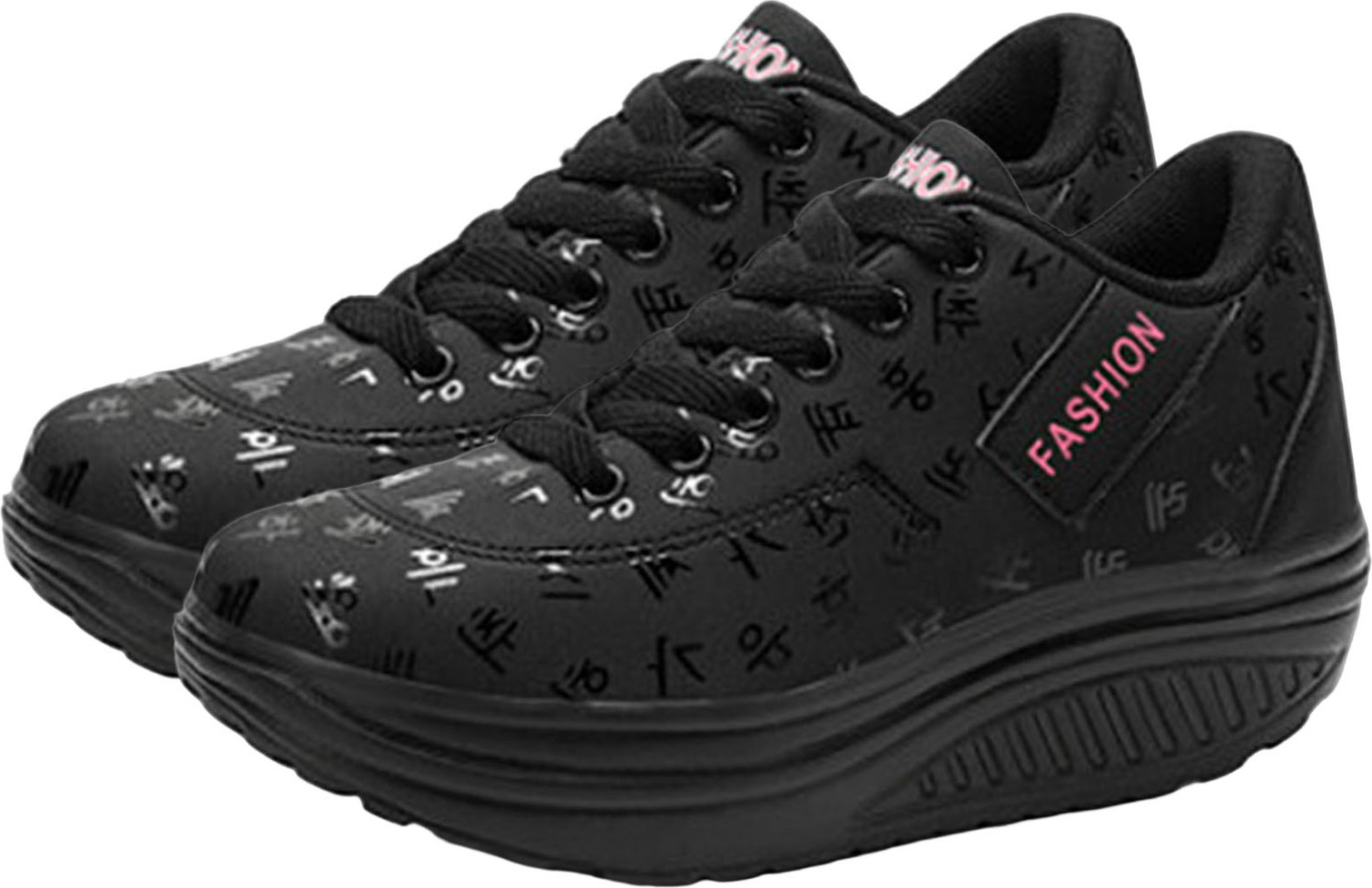 Bremen 1 Paar Damenschuhe mit Keilabsatz, dickes Plateau, große Größe, rutschfest, zum Schnüren, Schutz, Frühling und Herbst, Kunstleder, Damen-Wanderschuhe, Damen-Accessoire 3589027