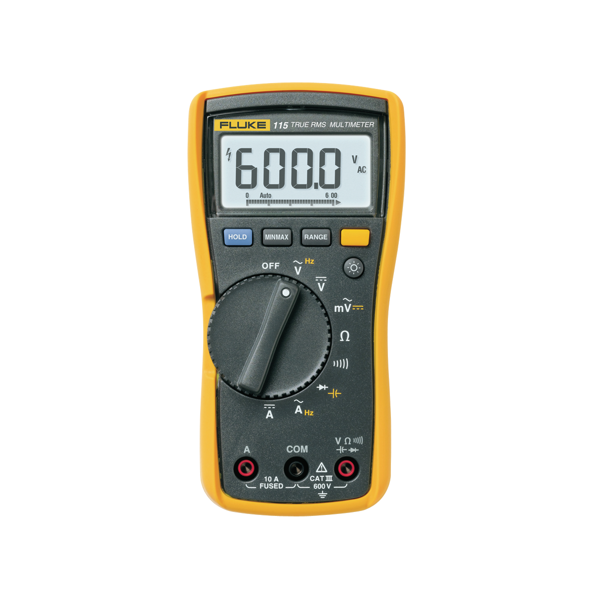 Fluke 115, Digitales Multimeter, Hand-Multimeter, CAT III 600V, 0.1 - 600 V, 0,1 - 600 V, 6 - 10 A 2583583