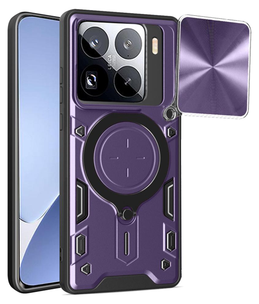 Techsuit CamGuard Pro Back Cover Hülle für Xiaomi 15 Pro - Lila
