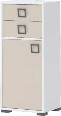 Steiner Shopping Kinderzimmer - Kommode Benjamin 22, Farbe: Weiß / Creme - Abmessungen: 102 x 44 x 37 cm (H x B x T)