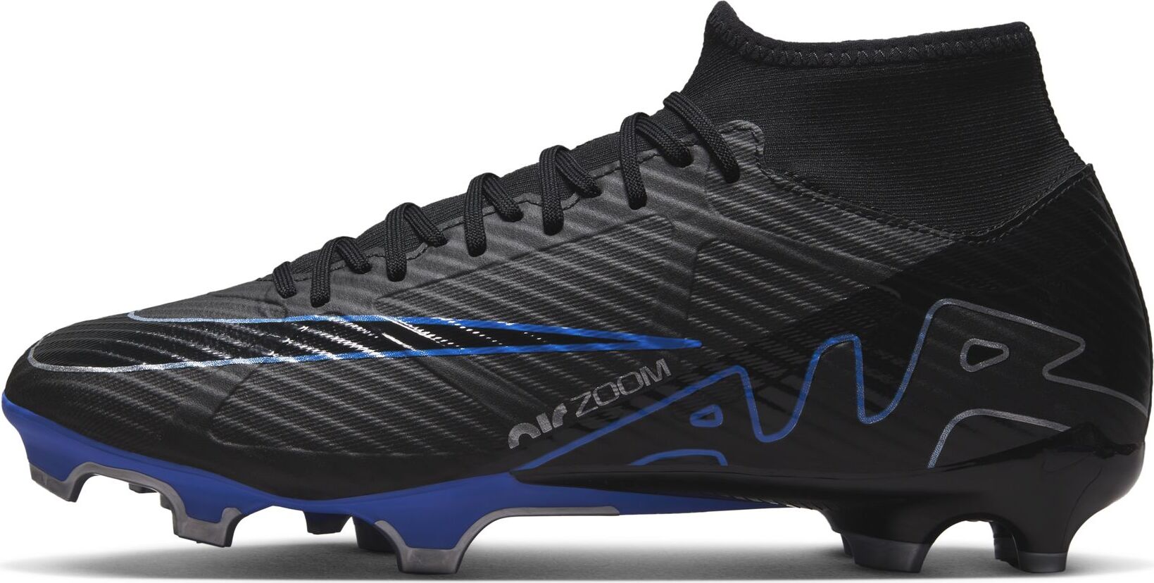 Nike Zoom Superfly Academy Fg/Mg Black/Chrome-Hyper Royal