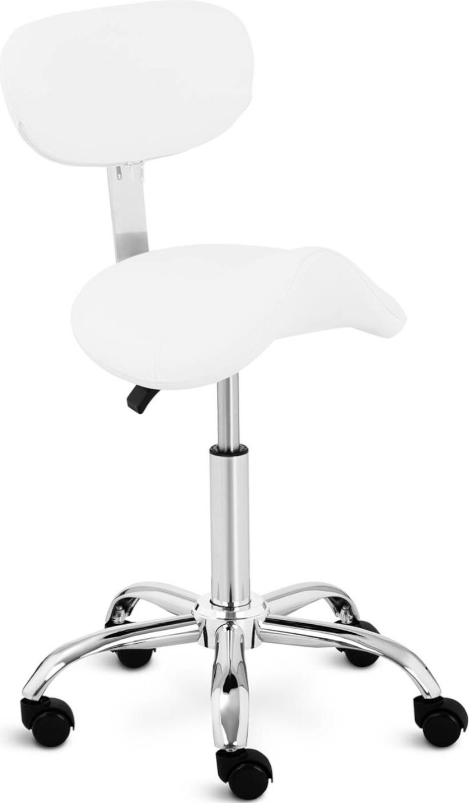 Expondo physa Sattelstuhl - 500 - 700 mm - 150 kg - Weiß PHYSA HAMBURG WHITE