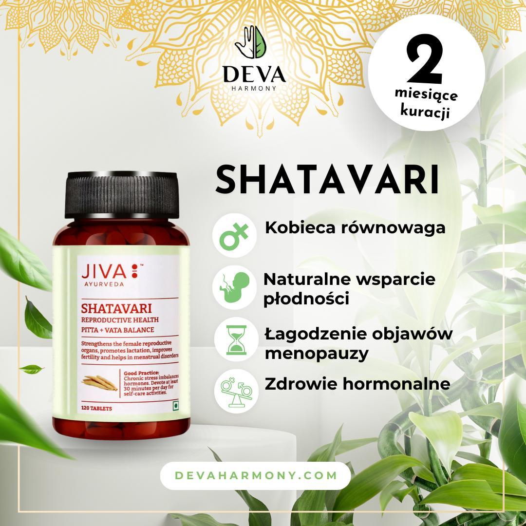 JIVA Ayurveda Shatavari 120 t. endokrines System