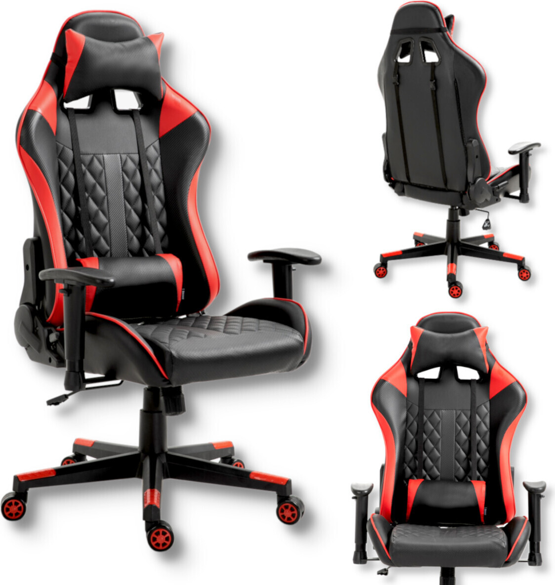 Herná stolička kancelárska stolička VIKING BLACK stolová stolička otočná ergonomická