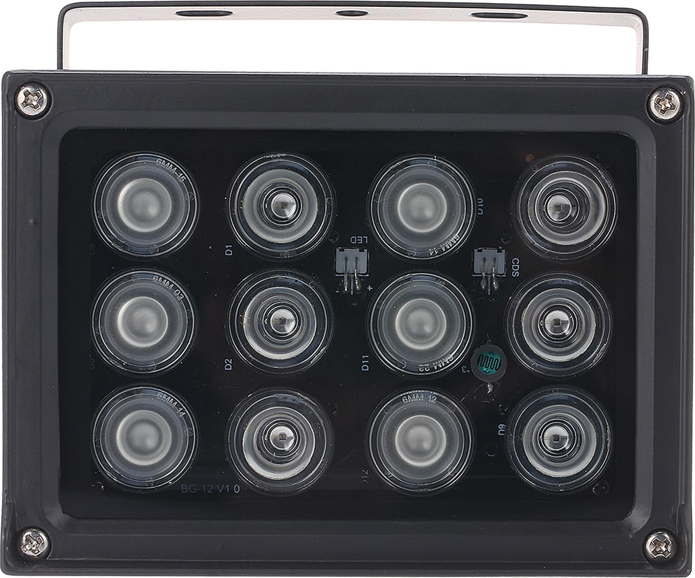 Infračervené svetlo 12ks Array IR LEDS IR pomocná lampa nočné videnie široký uhol dlhý dosah vonkajšie IP65 pre CCTV bezpečnostné kamery