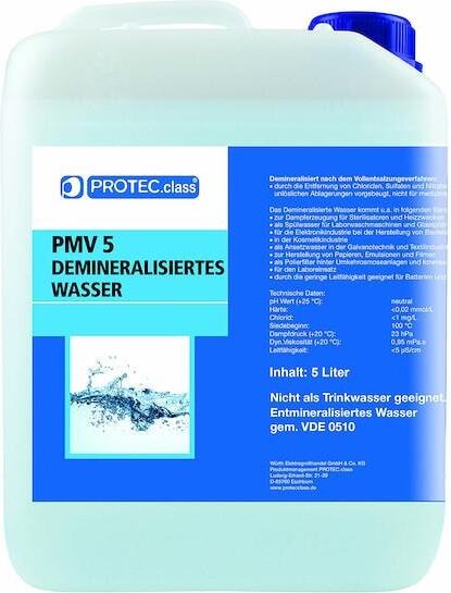 PROTEC.class PDW5 Demineralisiertes Wasser, 5 L 05105743