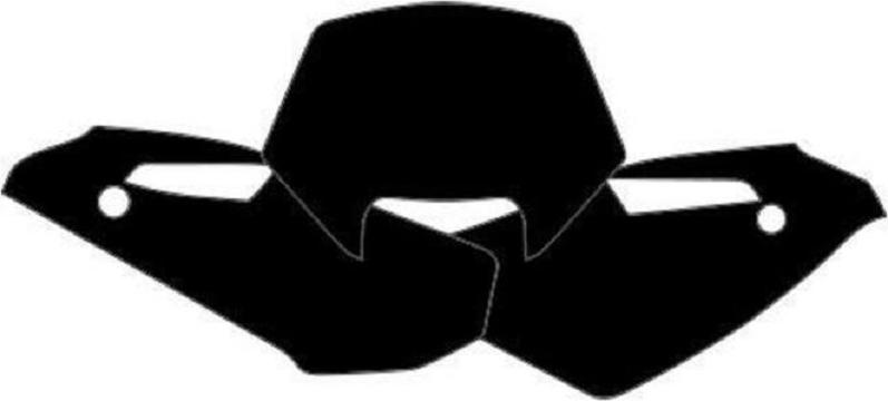 Blackbird Startnummernfelder Hva Wr250,300 09-10 Schwarz