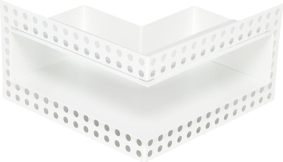 Subtiel Luftleiste Open Air DOT Ecke 20 cm weiß