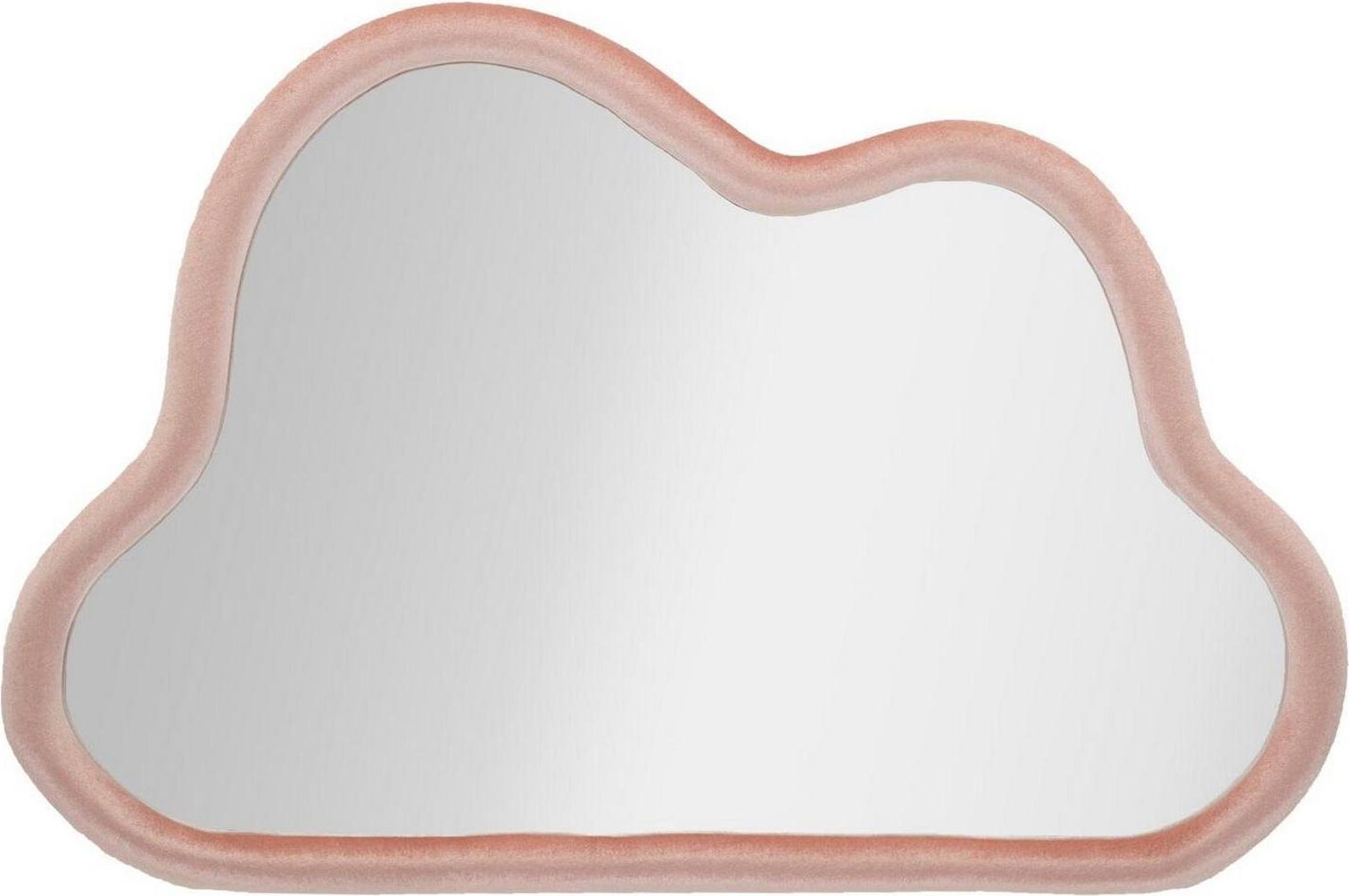 Dmora Spiegel Depero, Spiegel mit Rahmen, Wanddekorationsartikel, Spiegeldekoration, 90x4 h60 cm, Rosa