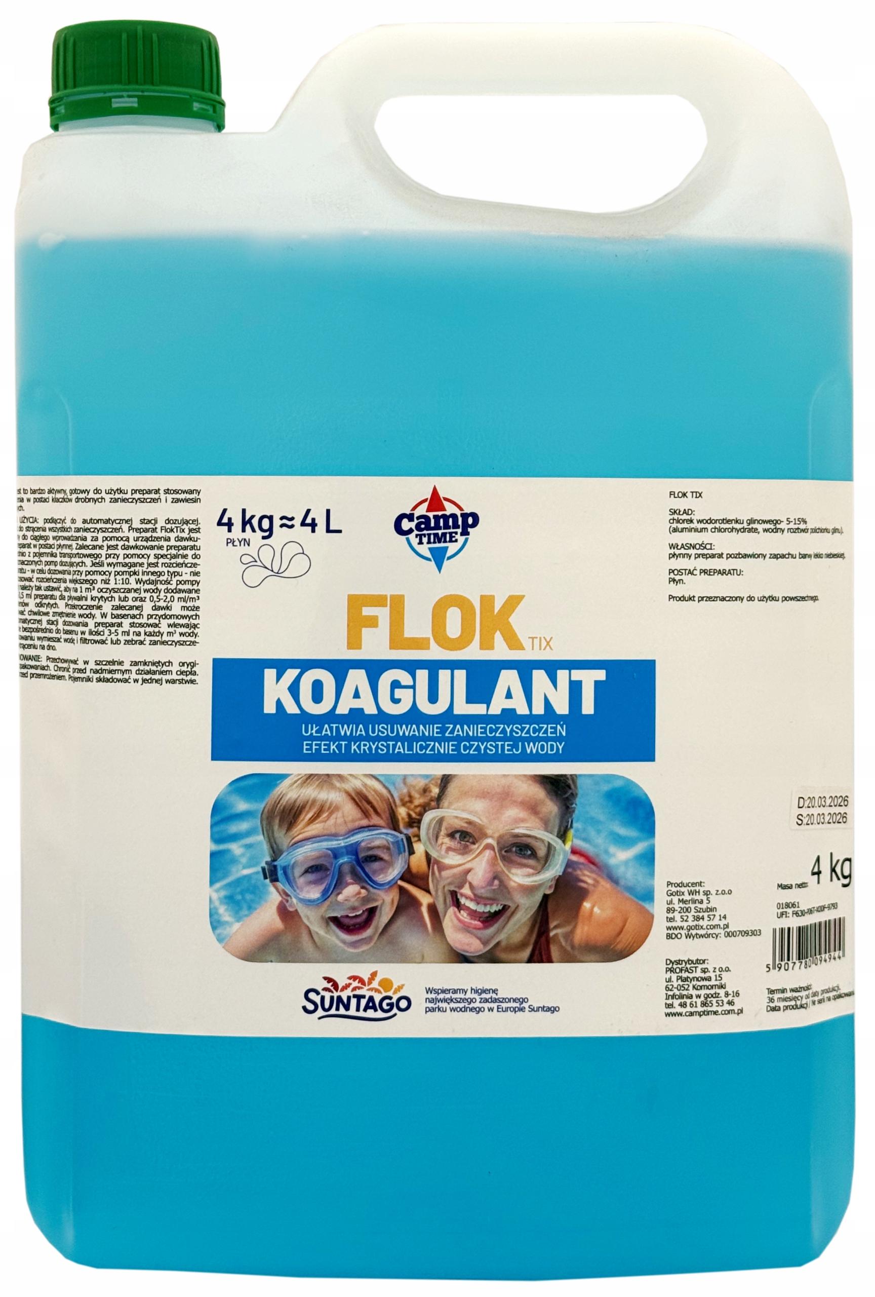 Profast Pool Koagulans flüssig 4L Flockungsmittel Wasserklärer gegen Trübung