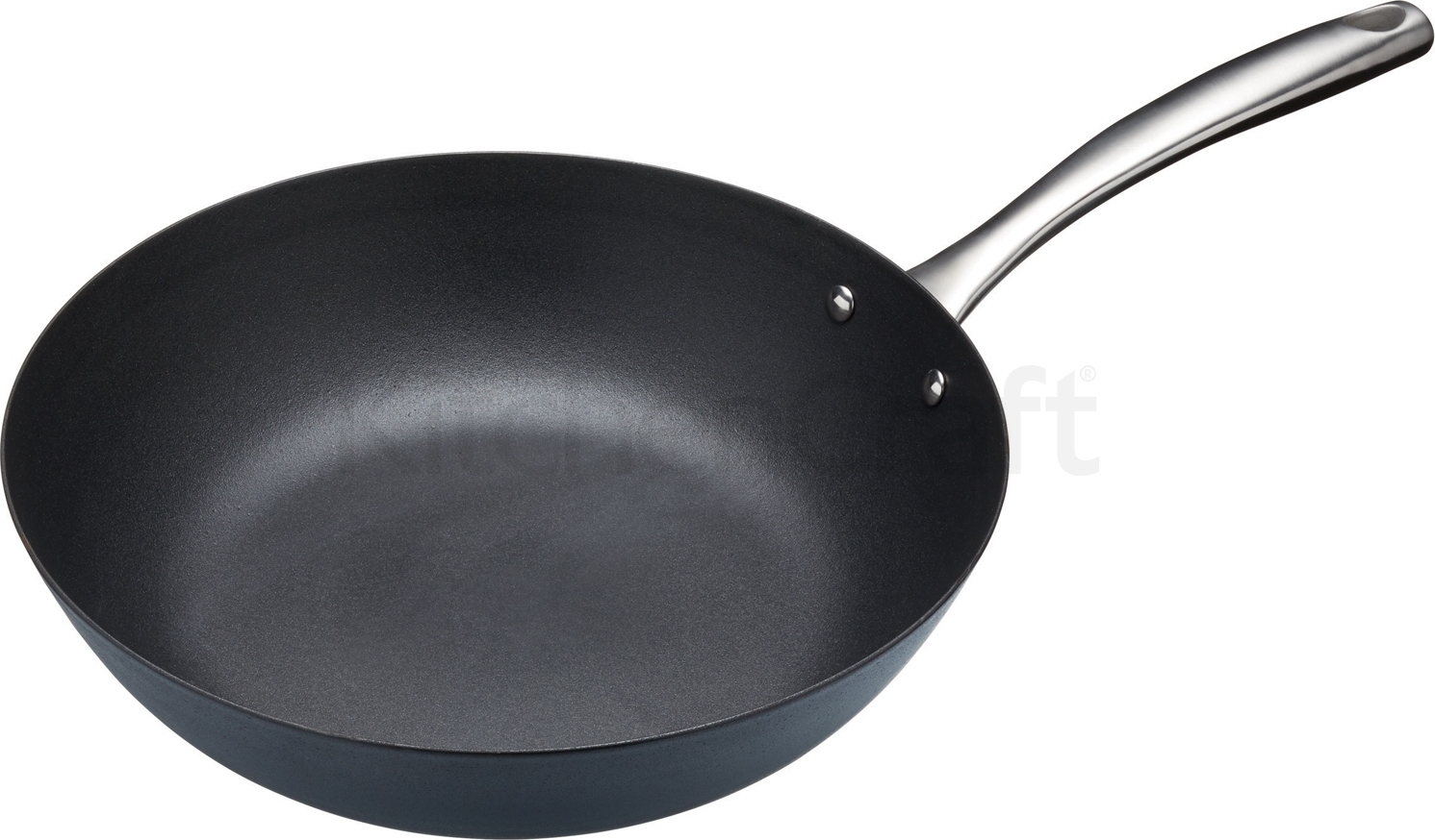 MasterClass Master Class - Profi-Wok (Antihaft, Induktion, 20 cm), Schwarz, 30 cm WOK ANTI-Adhsif POUR Plaque Induction,