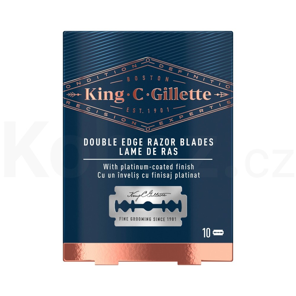 Gillette King C. Double Edge Sicherheitsrasierklingen