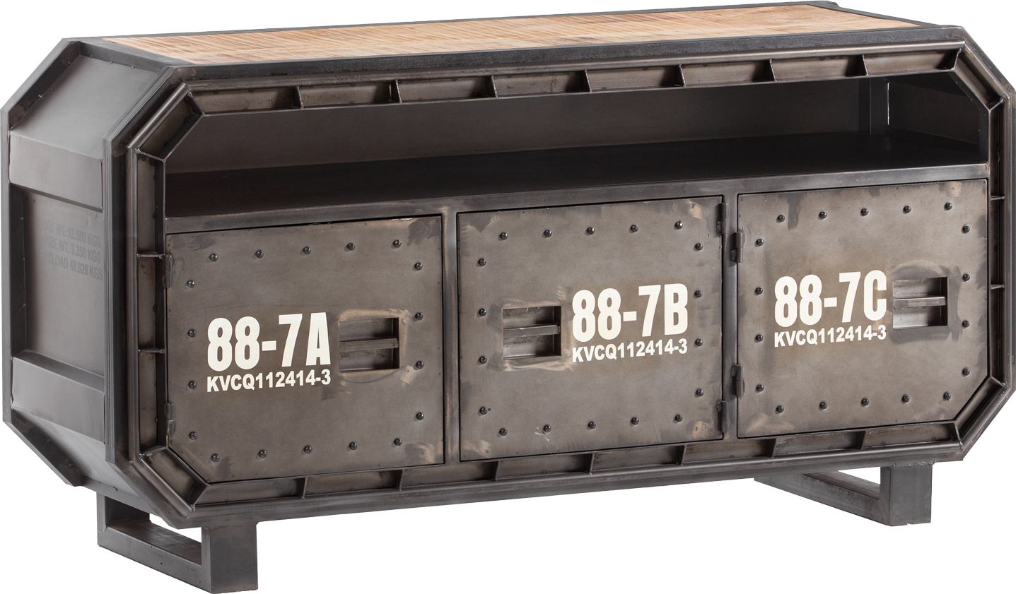 Woodkings TV-Bank Barkley Metall A2156