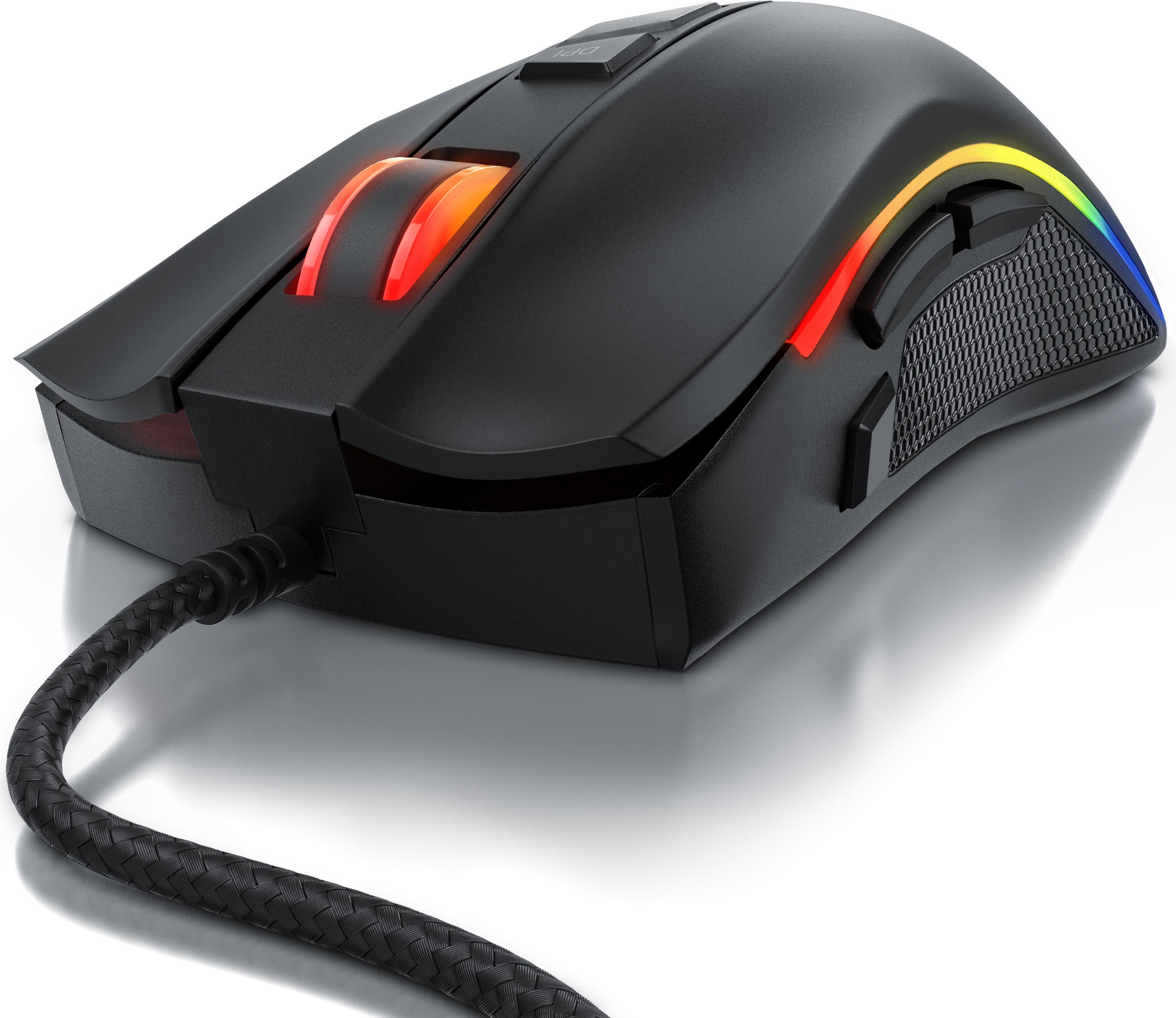 Titanwolf Gaming-Maus kabelgebunden, 2 austauschbaren Seitenteilen WING, 12 Benutzerprofile / 5000 dpi 304941